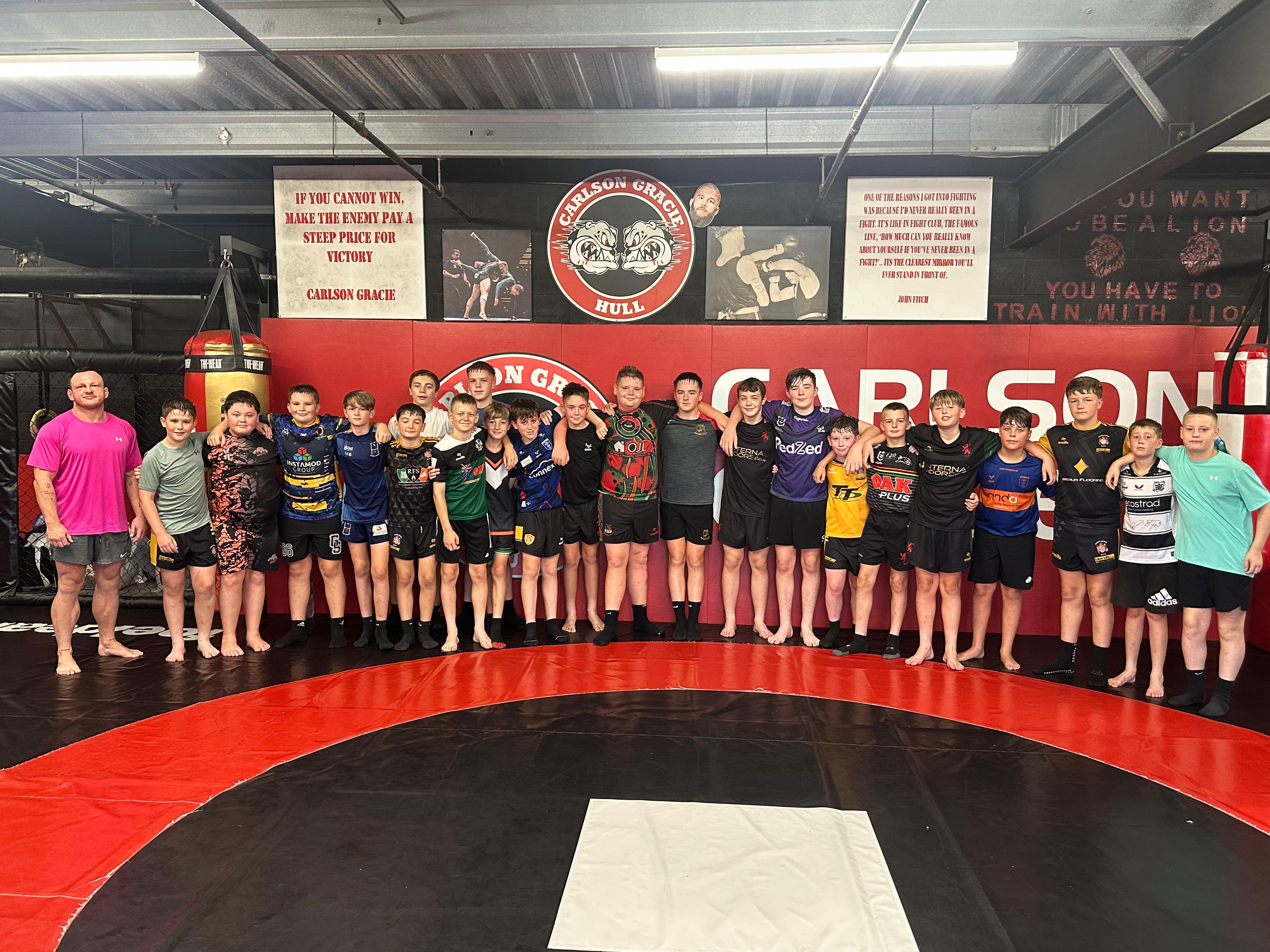 Camp group at Carlson Gracie Hull